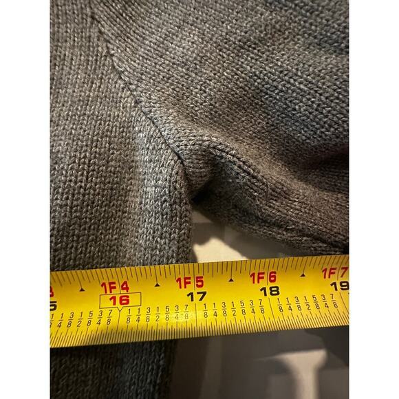 Ralph Lauren Fall Pink Logo Long Sleeve Zip Up Small Knit Sweater Grey Jacket - Picture 9 of 12